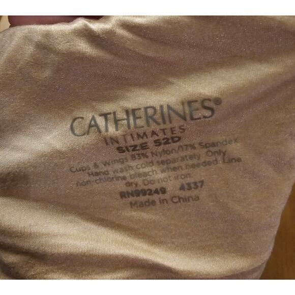 Catherines Intimates Underwire Bra 52D Cups and Wings New Beige - Picture 4 of 4